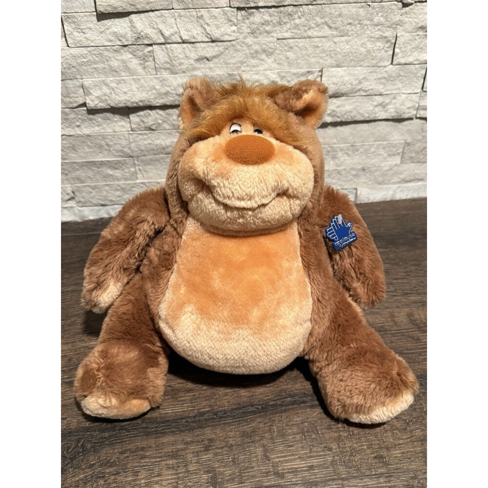 Vintage Applause Egbert Chubby Brown Bear Stuffed Plush Animal Doll Toy -  1981